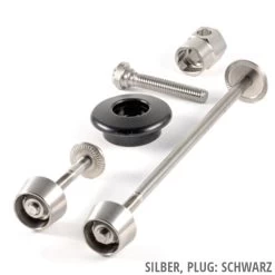 Pitlock Set 01 / GA Sicherungskit -Fahrradladen 20101585 Set 01 GA Siver Black