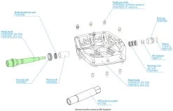 HOPE Pedalachse Für F20 Plattformpedale -Fahrradladen Hope Pedalachse fur F20 Plattformpedale