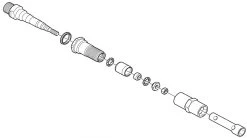 Shimano Pedalachse Komplett Für PD-GR500 /MX80 -Fahrradladen Pedalachse komplett PD GR500 c