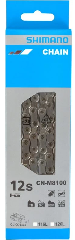 Shimano XT CN-M8100 12-fach Kette Mit Quick-Link -Fahrradladen Shimano XT CN M8100 12 fach Kette mit Quick Link 20072595